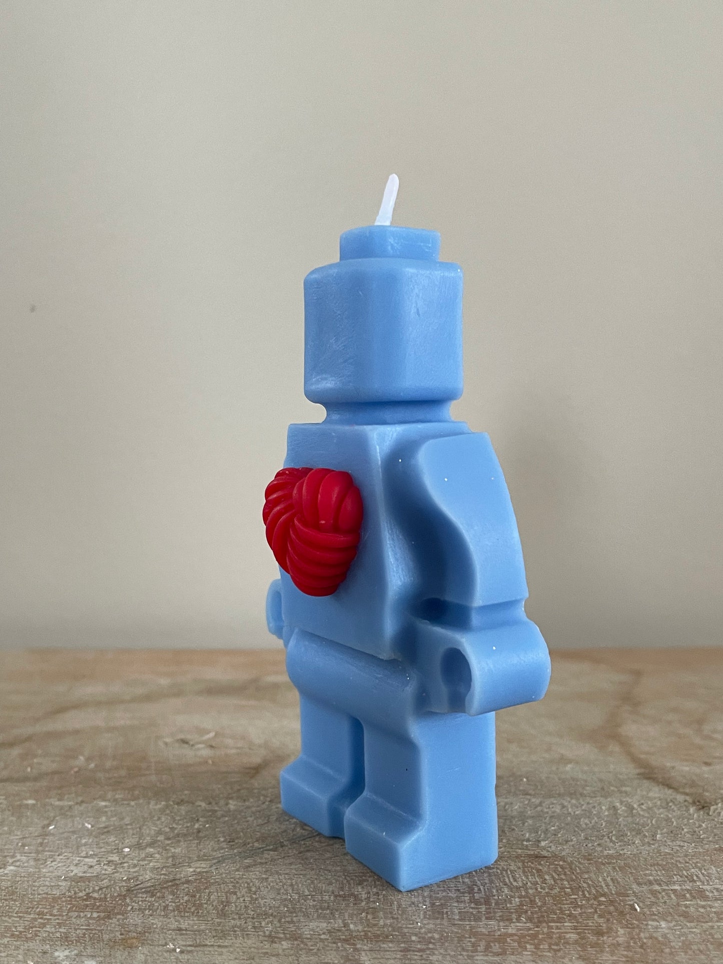 Bougie robot cœur