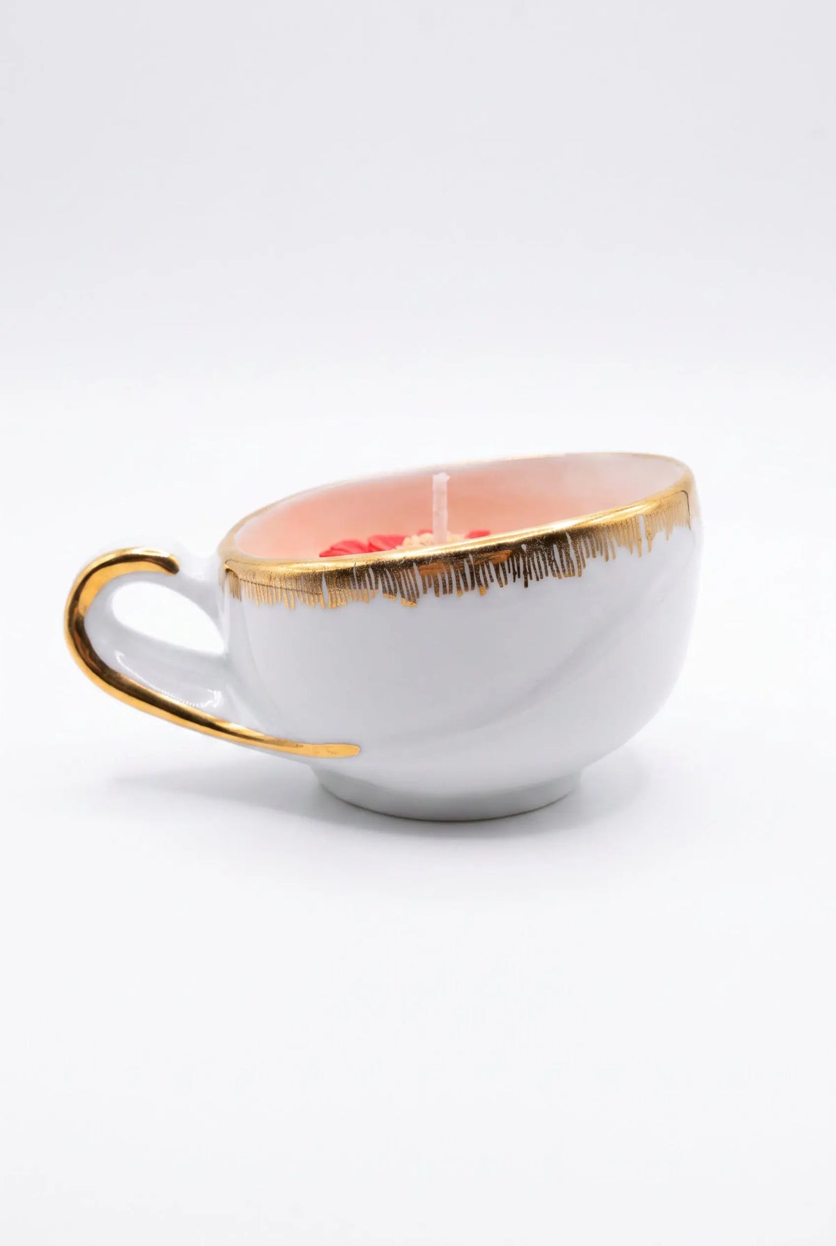 Bougie Porcelaine Petite Tasse Vintage Fait Main Comme tu veux.