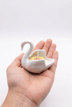 Bougie Porcelaine de Limoges Cygne Comme tu veux.