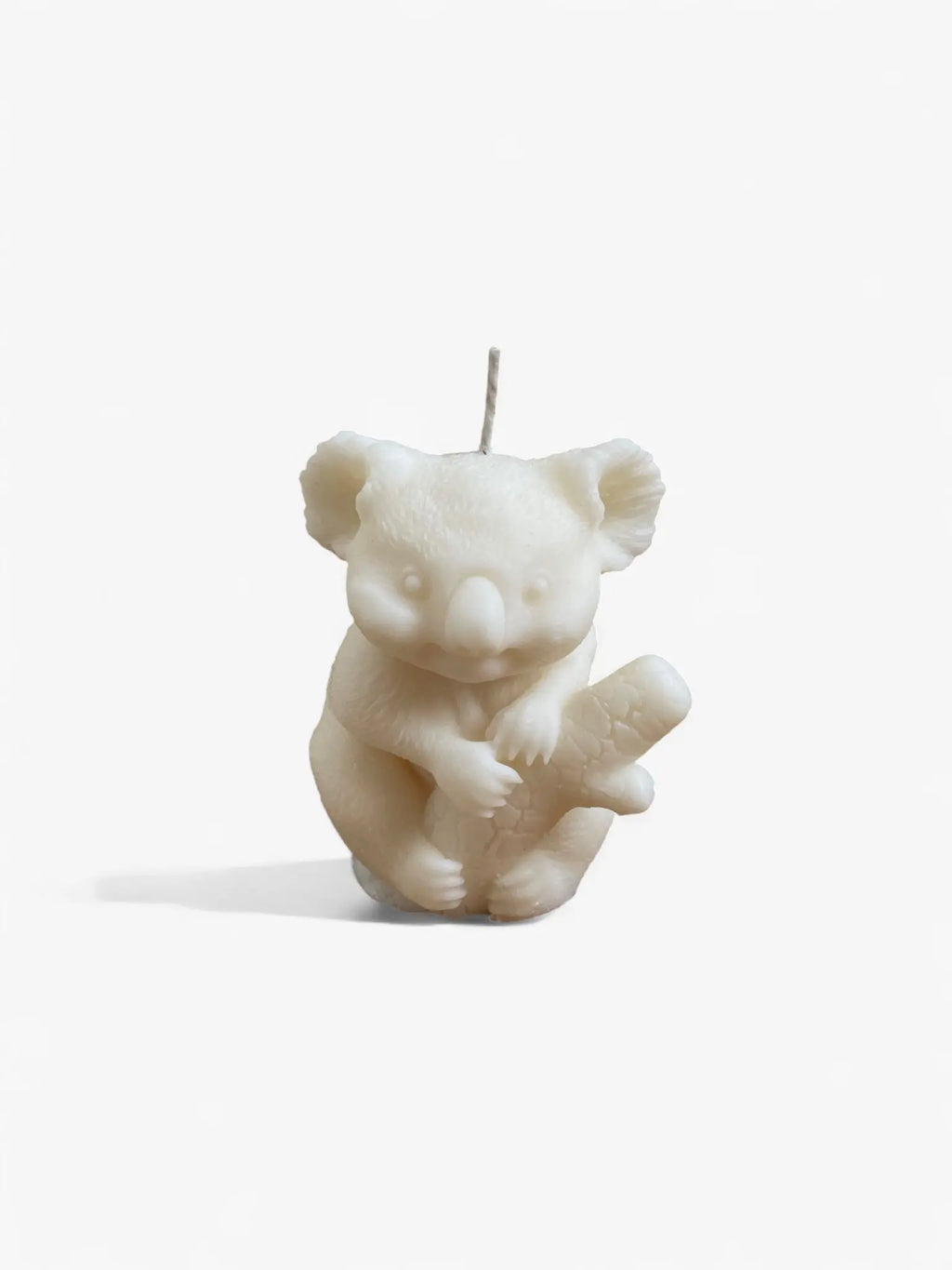 Bougie Koala blanche, décoration originale et humoristique, pièce artisanale
