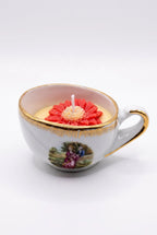 Bougie Porcelaine Petite Tasse Vintage Fait Main Comme tu veux.