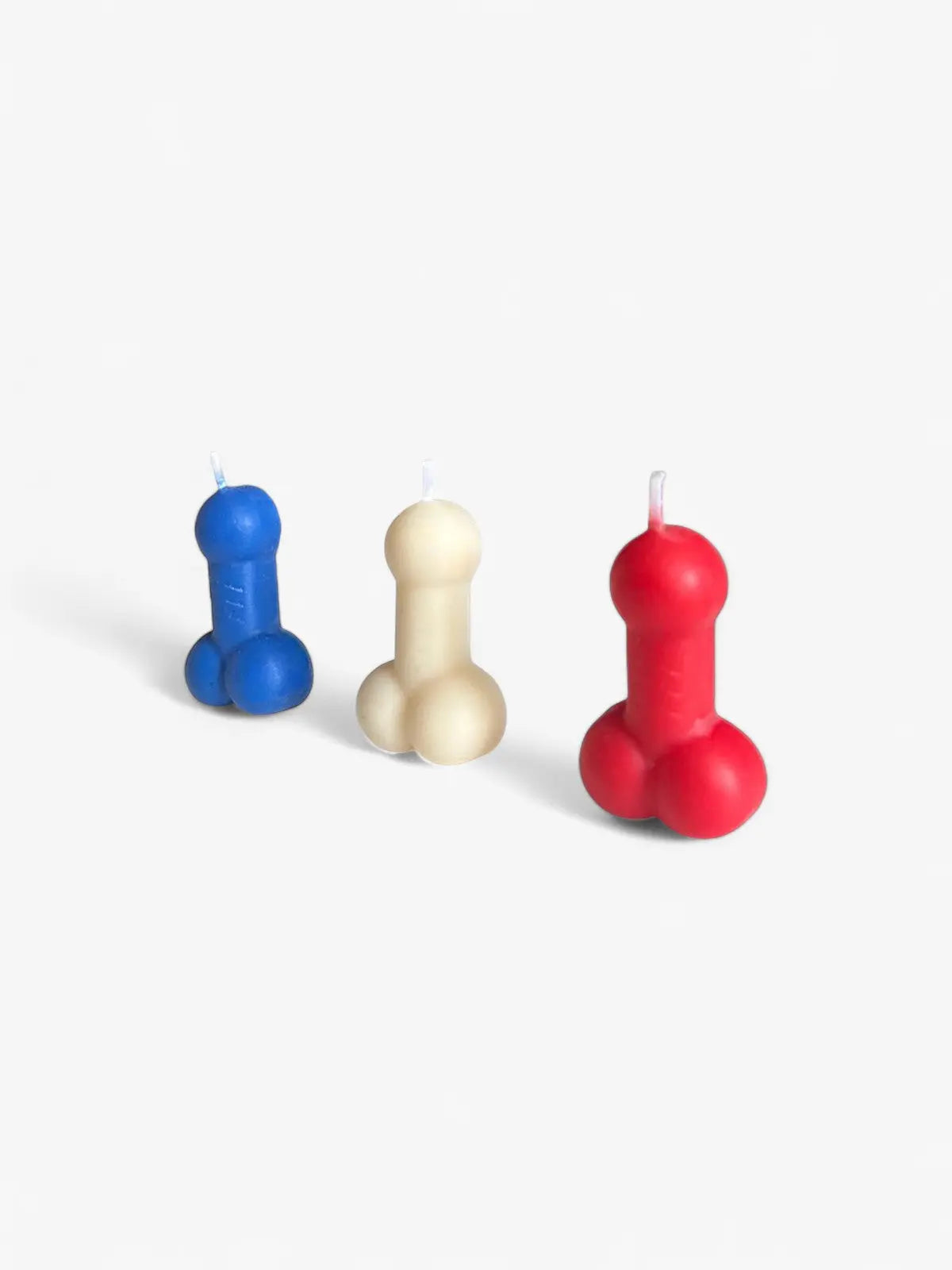 Bougies Zizi France – lot de 3 bougies tricolores bleu blanc rouge en cire de colza, fabrication artisanale française
