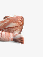 Cendrier en forme de jambes Comme tu veux rouge oxydée marbré