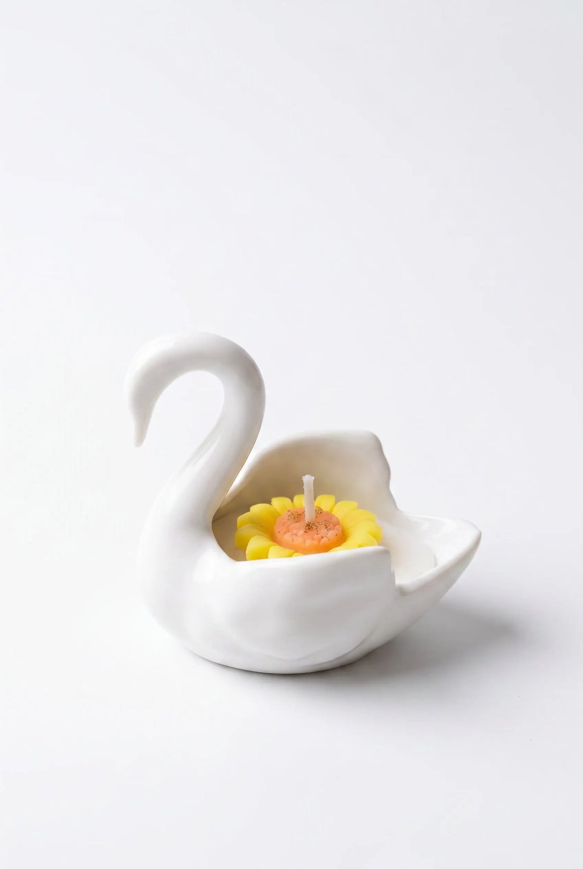 Bougie Porcelaine de Limoges Cygne Comme tu veux.