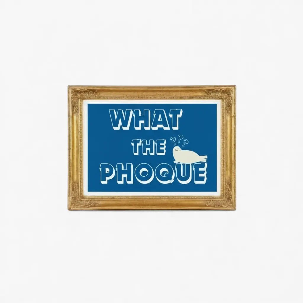 Illustration rigolote what the phoque 