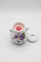 Bougie Fleur dans Pot Porcelaine de limoges