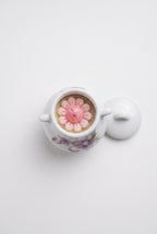 Bougie Fleur dans Pot Porcelaine de limoges