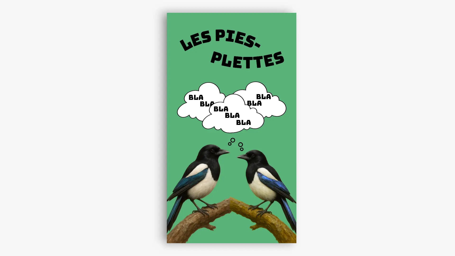 Illustration humoristique "Les pies-plettes" - Tirage Photo 10x15 cm Comme tu veux.