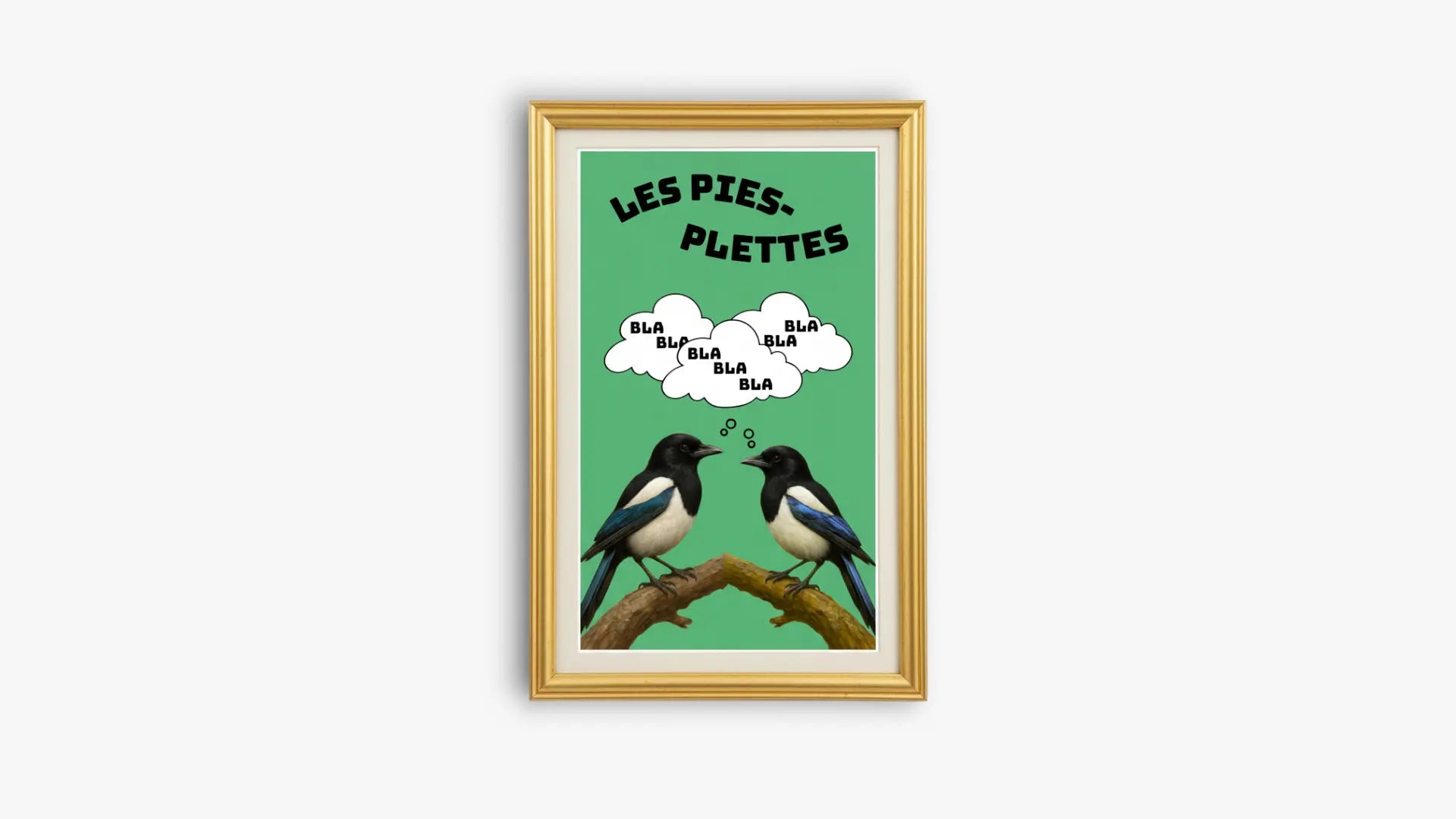 Illustration humoristique "Les pies-plettes" - Tirage Photo 10x15 cm Comme tu veux.