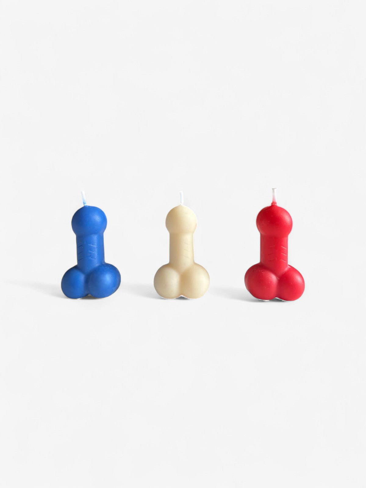 Bougie zizi France - Lot de 3 Comme tu veux.