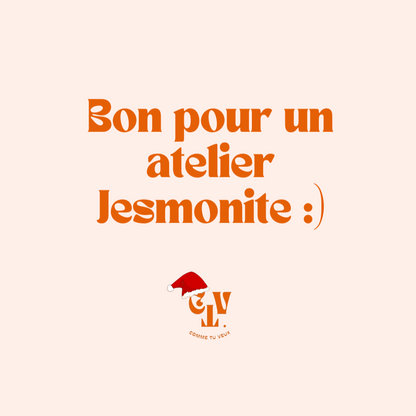 Bon cadeau atelier Jesmonite