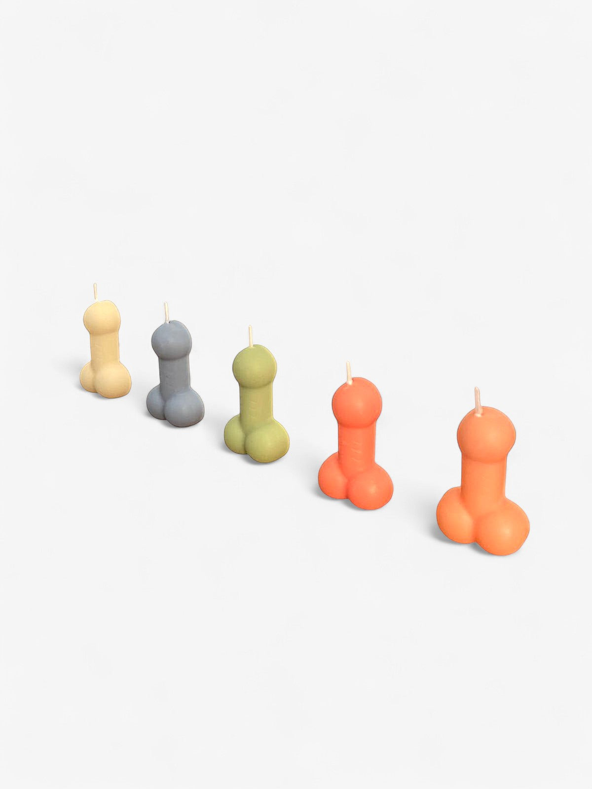 Bougie zizi - Lot de 5 Comme tu veux.